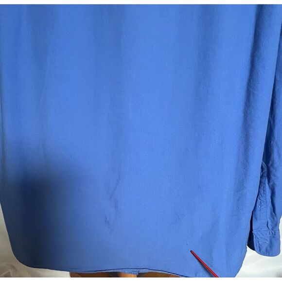 Lacoste Mens 46 (XXL) Long Sleeve Blue Button Up Crocodile Logo Classic - Picture 7 of 9